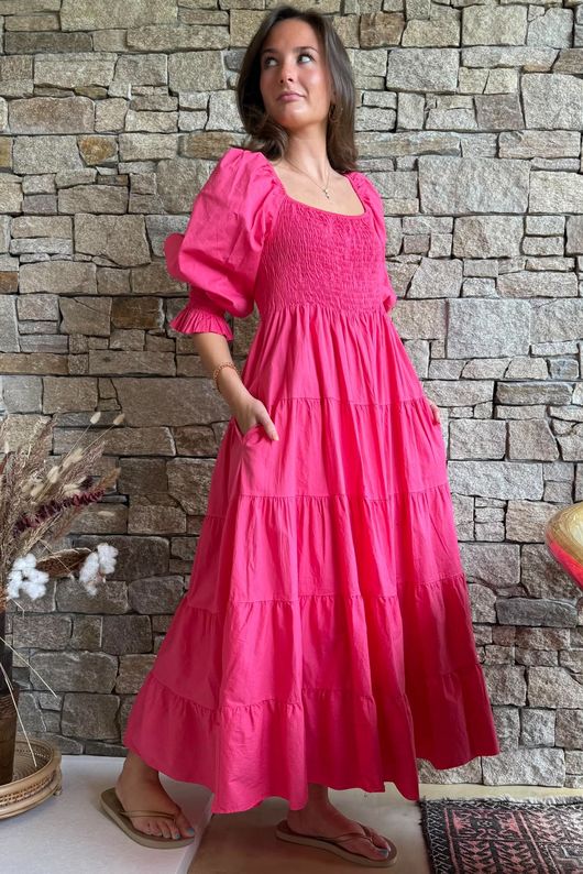 Paloma Darling Dress Miami Pink
